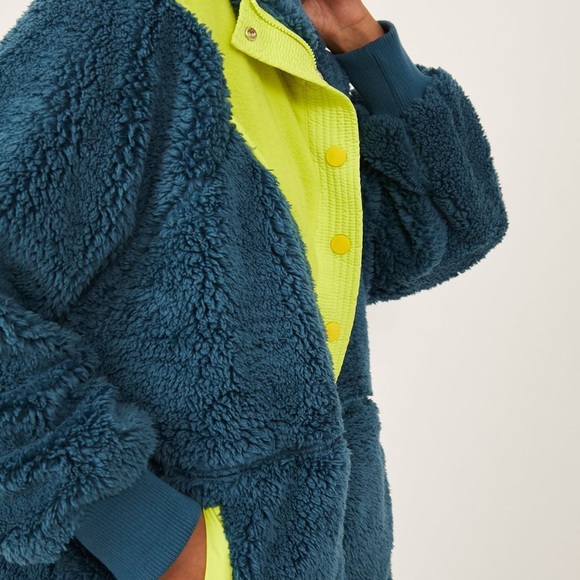 NEW Free People Movement Fall To Rise Fleece Quarter Zip Jacket - Picture 5 of 16